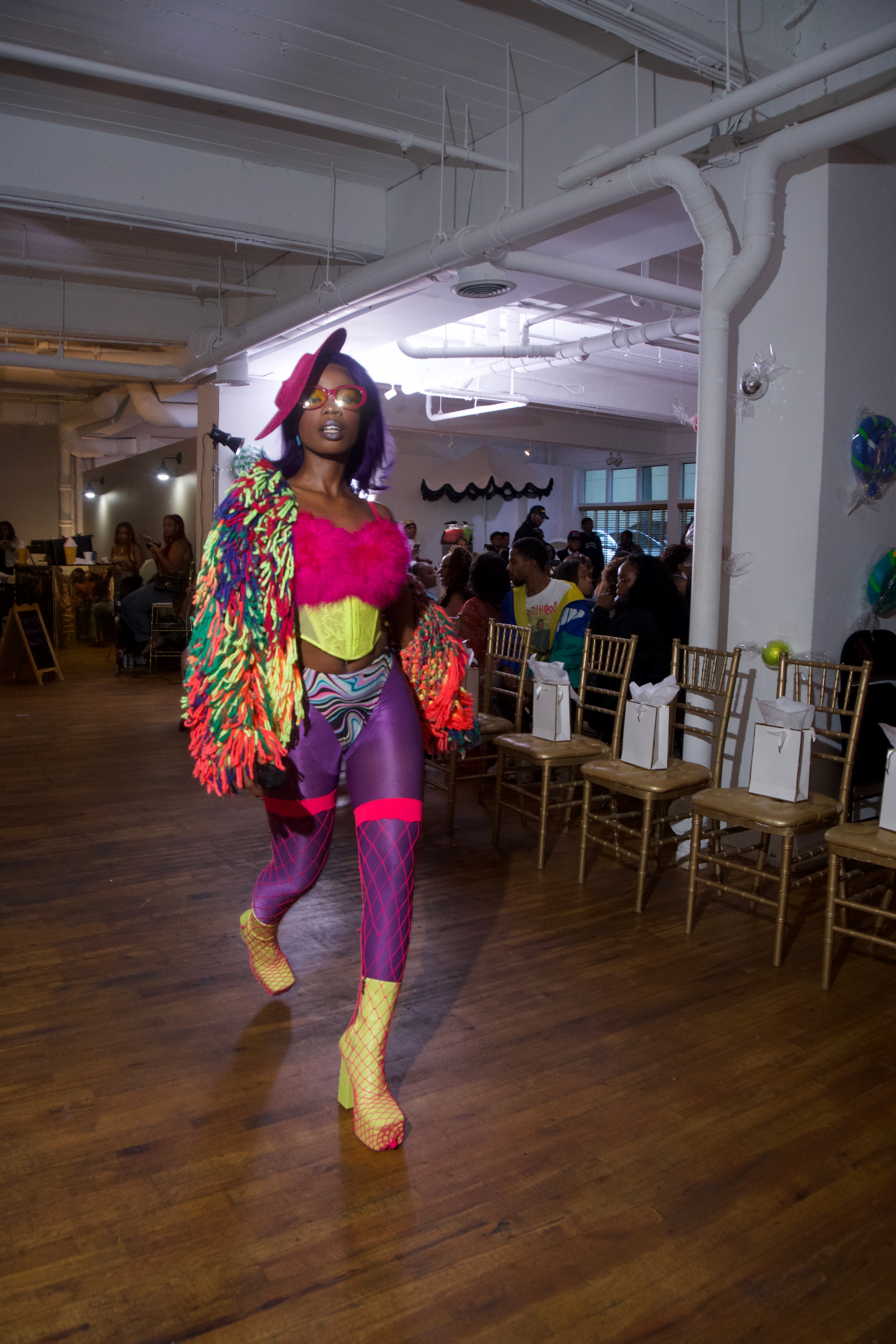 Sugar Rush runway crowd and audience energy