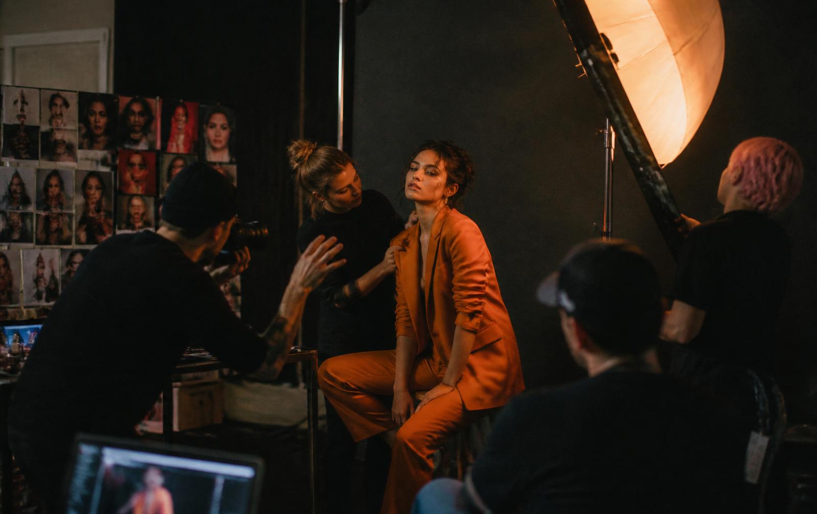 Photoshoot behind the scenes